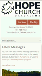 Mobile Screenshot of hopechurchoakdale.com